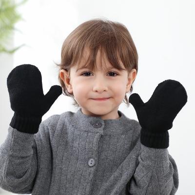 China SAME AS PICTURE ST3004 Kids Gloves Winter Ski Mittens Woolen Knitted Gloves Outdoor Warm For Baby Boy 1-6Yrs Girls for sale