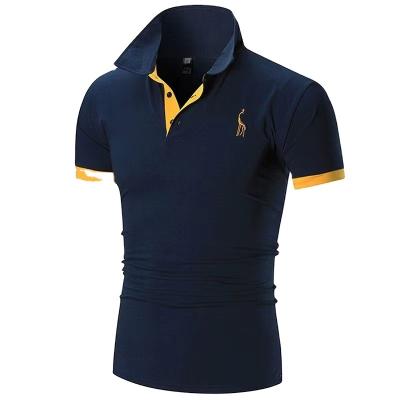 China Fashionable Wholesale Multicolor Embroidery Summer Factory Slim Style Plus Size Mens Polo T Shirts for sale