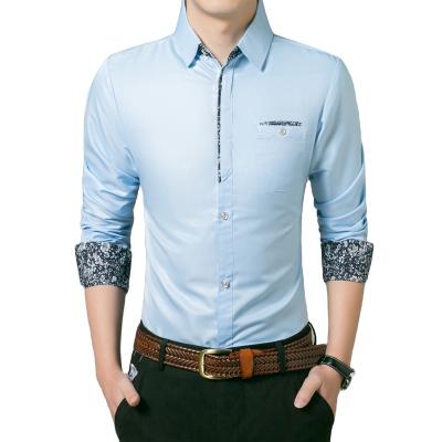 China Factory Direct Sales Good Quality Breathable Thin Pattern Fashion Non-ironing Shirts For Men's Business Casual Shirt for sale