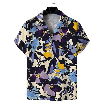 China Hot Selling Loose Resort Mens Good Quality Fashion Apparel Breathable T-shirt Printed Hawaiian Short Sleeve Shirt for sale