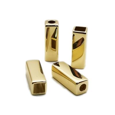 China Fashion Gold Metal Rope End Nickel Free Stopper, Metal Rope Locks Fastener Ends Stopper For Clothing for sale