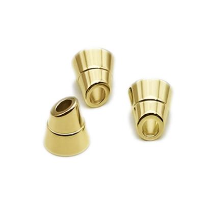 China Nickel Free Alloy Metal Rope End Fashion Spring Cord Holes Tie Stopper For Garment Accessories for sale