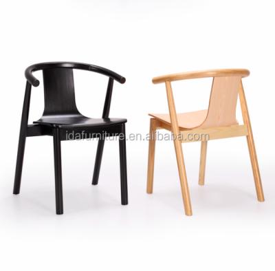 China Modern Aibaba Nordic Wooden FIT Commerical Chair Hotel Room Furniture Dining Armchair for sale