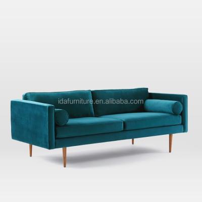 China Mid Century Modern Sofa Modern Contemporary Sofa 3 Seater Wooden Sofa for sale