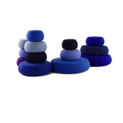 China Comfortable Modern Popular New Design Good Support Foam Fill Around Modern Foam Ottoman Pouf for sale