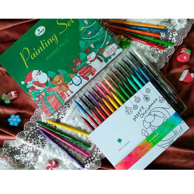 China Colorful Painting Pencil Christmas Gift Pen Painting Special 32 Colors for sale