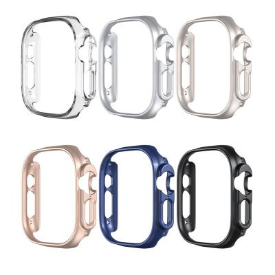 China Shockproof For Apple Watch 8 Ultra 49mm 41mm High Quality Matte Anti-Scratch PC Frame Cover Case 45mm for sale