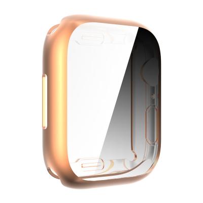 China Shockproof For iWatch 8 Plated Watch Case For Apple Watch TPU Full 45mm Soft Ultra-thin Protective Cover 41mm for sale