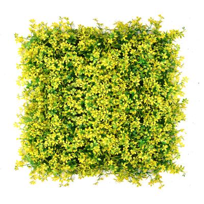 China Artificial Fence 50*50cm Plastic Anti-UV Minimalist Office Room Patio Hedge Wall Decoration Mat Artificial Plant Wall For Grass Boxwood for sale