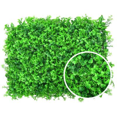 China High Quality Minimalist Green Plant Wall Cypress Grass Boxwood Artificial Hedge 40*60cm For Green Outdoor Wall for sale