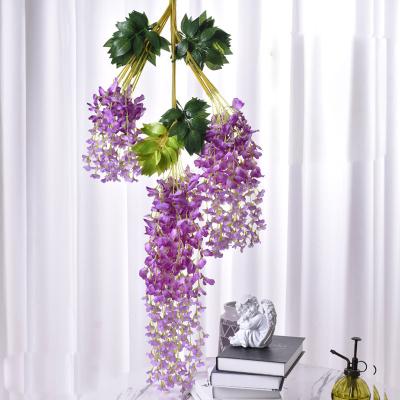 China Wedding Optional Artificial Flower Seven Colors Home Decoration Wall Wisteria Wedding Favors Party Decoration for sale