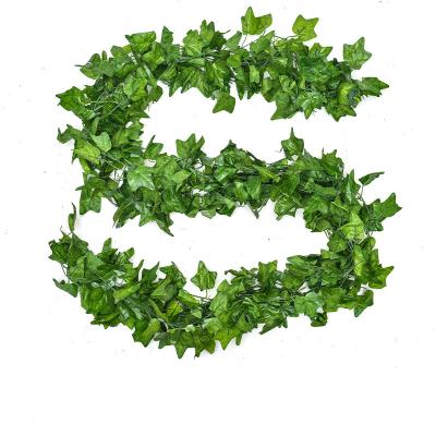 China Real Touch Wedding Wall Hanging Decorations Green and Colorful Fake Foliage Ivys Leaves Artificial Vines for Outdoor Bedroom Use for sale