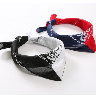 China 2021 eco-friendly recyclable wholesale tops blue and pink bandana hijab bandana logo for sale