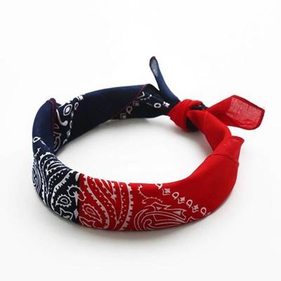 China 2021 Eco-friendly Recyclable Wholesale Screen Printed Turban Headwear Bandana Bandana for sale