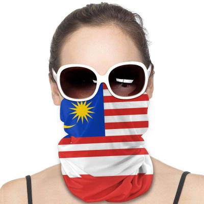 China Fashionable Malaysia Flag Bandanna Headwear Neck Cuffs Variety Scarf Wrap for sale