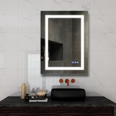 China Luminous Bathroom Furniture LED Lighted Wall Mounted Smart Bathroom Mirror With High Lumen for sale