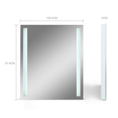 China 2-Face Large Size AC85-265V LED Lighted Hotel Bathroom Vanity Mirror 36x43 Inch Illuminated for sale