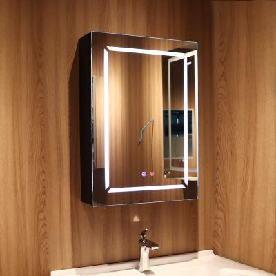 China Modern Fit Flush Door Single Wall Bathroom Medicine Cabinet With Mirror for sale