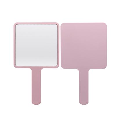 China Wholesale Cosmetic Plastic Hand Held Makeup Mirror Lighted Beauty Custom Logo for sale