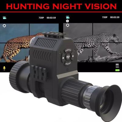 中国 1080p Hunting Night Vision Scope Video Camera Monocular Attachment DVR with Built-in 850nm  Infrared  Flashlight and 1.2inch HD Screen Display with Adjustable Crosshairs 販売のため