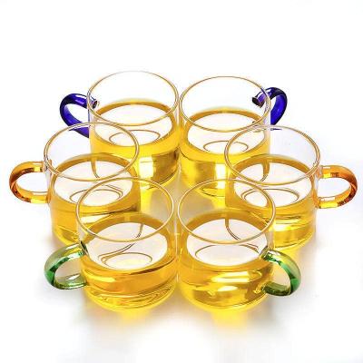 China Sustainable High Borosilicate Glass Mug Small Tea Cup for sale