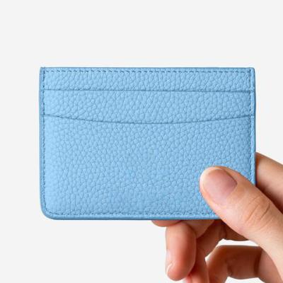 China Luxury New Arrival Man Thin Front Pocket Wallet PU Credit Card Leather Holder for sale