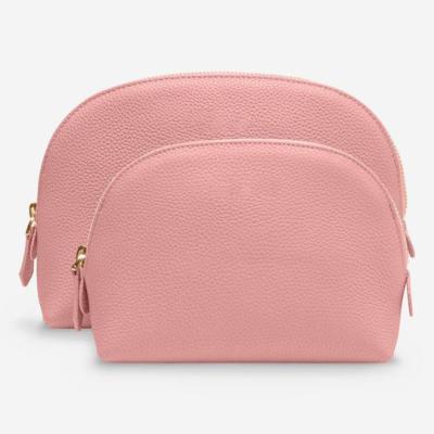 China Luxury Custom logo Zip beauty Make up accessories bag minimal leather mini hand bags for sale