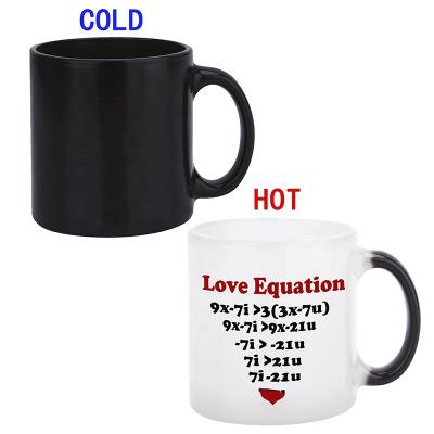 China Hot Selling Viable Wholesale Hot Selling Photo Mug Color Changing Magic Coffee Mug Logo Printed Sublimation Ceramic Mug for sale