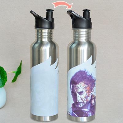 China Best Viable Outdoor Portable Camping Magic Cup Aluminum Color Changing Sports Water Bottles With Custom Logo for sale