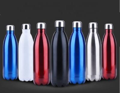 China Minimalist Personalized Custom Stainless Steel Mugs Outdoor Sports Double Wall Vacuum Flask Fashion Thermal Water Bottles for sale