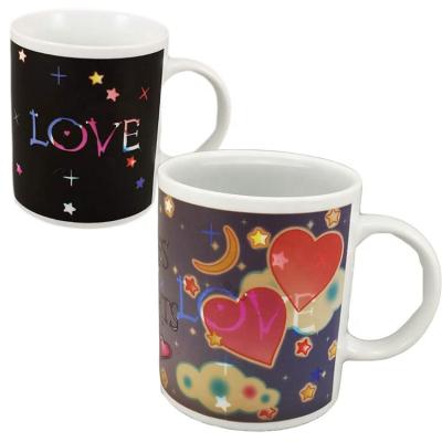 China Viable Fast Shipping Magical Heat Transfer Souvenir Mug 11oz Color Change Mug 11oz Coffee Sublimation Mug for sale