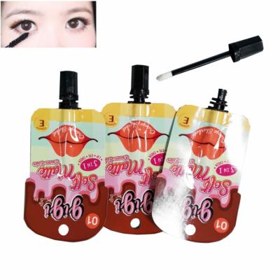 China Non Spill New Design Best Selling Custom Cosmetics Mascara And Lip Nozzle Caps With Brush for sale