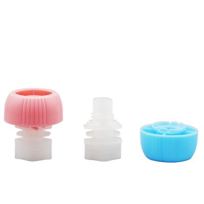 China 8.6mm PE material plastic bag child safe equipment for baby food with free mushroom wedge cap for sale