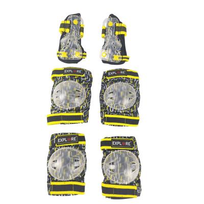 China Dropshipping Strong 6 Pcs Adjustable Wrist Elbow Knee Pads Skating Guards Skate Intended Protector for sale