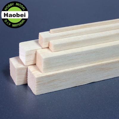 China Factory High Quality Model Balsa Wood Glues Light Wood Soft Wood Timber Customized Size for sale