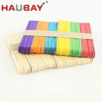 China Sustainable Cheap Promotion Products Birch Disposable Ice Cream Wooden Pop Sticks for sale