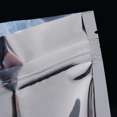 China Moisture Proof Resealable Zipper Bag Resealable Stand Aluminum Foil Packaging Clear Bag for sale