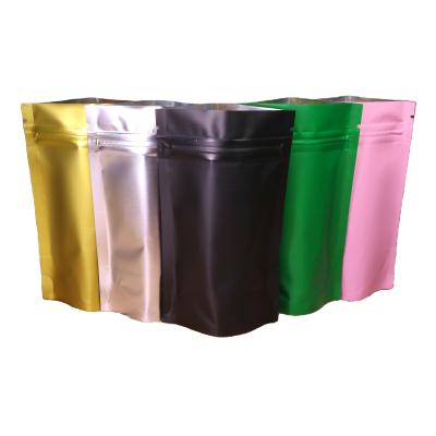 China Wholesale Custom Plastic Bag Moisture Proof Metallic Mylar Stand Up Snacks Packaging Pouch Resealable Bag For Food for sale