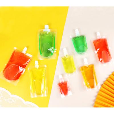 China Custom Moisture Proof Holder Up Plastic Bag Empty Clear Liquid Packaging Pouch With Spout Pouch Bag for sale