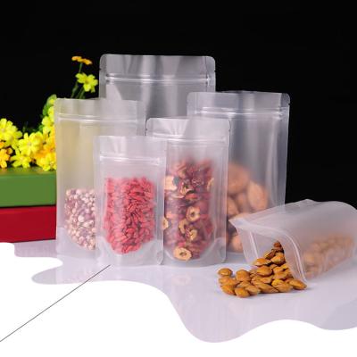 China Matte Clear Plastic Food Packaging Stand Zipper Moisture Proof Biodegradable Bag Resealable Bag for sale