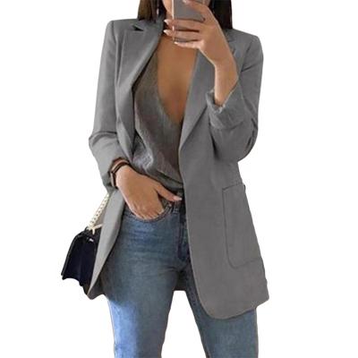 China Spring Autumn Elegant Casual Woman Blazers Jacket Lady Suit Fashion Blazer QUICK DRY for sale