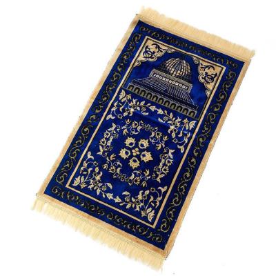 China Anti-Slip Islamic Muslim Eid Rugs Rugs Tassel Decor Gift Blanket Islam Carpets 110*70cm Prayer Mat Prayer Rug Rug Blanket for sale