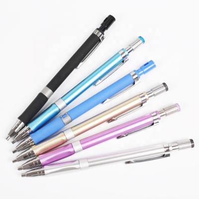 China Custom 2.0mm Nice Writing Feeling Mechanical Pencils With Sharpener Inside 2B Refill Cheap Pencil For School And Plastic Promotional for sale