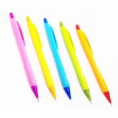 China Candy Nice Writing Feeling Color Custom Plastic Mechanical Pencils Single Pencil For School And Cheap Promotional for sale