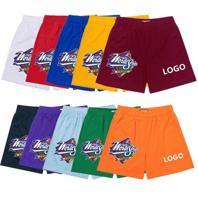 China Designer Logo Gym Shorts Mesh Sports Shorts Polyester Custom Shorts QUICK DRY Basketball Style Men's Casual Elastic Mesh for sale