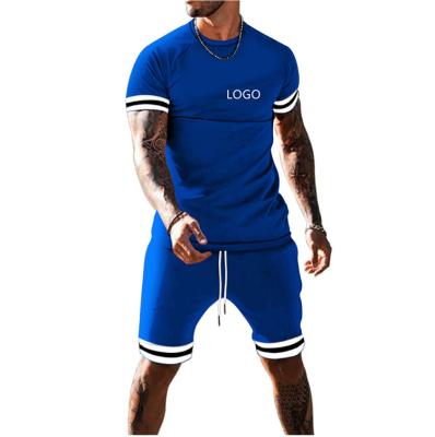 China Breathable New Summer Oversized Custom Logo T-shirt Brand Men Beach Shorts Streetwear Tracksuit Mens Short Sleeve T-shirt Sets for sale