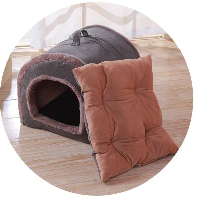 China Plush Dog Puppy CAT Warm Bed House Cozy Breathable Soft Nest Mat Cat Bed for sale