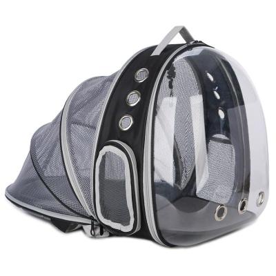 China Pet Breathable Expandable Transparent Cat Capsule Space Bubble Carrier Carry Backpack for sale