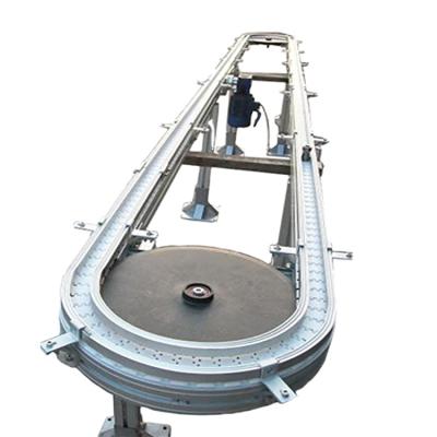 China CY-CC03 Transfer Industry Processing Customized Rotary Conveyor With Plastic Modular Belt Chain For Packing Industry for sale