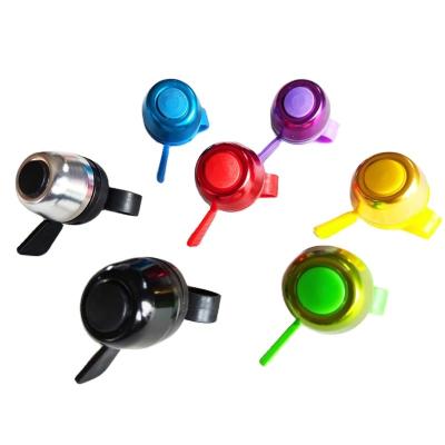 China High Quality Bicycle Bells Mini Bicycle Bell Black Stainless Steel Kids Bicycle Durable Colorful Bell Noise for sale